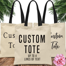 Load image into Gallery viewer, Cotton Tote Bag Custom
